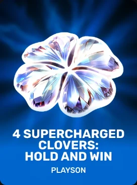 4 Supercharged Clovers: Hold and Win pokie by Playson at Rooster Bet