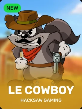 Le Cowboy pokie by Hacksaw Gaming available at Rooster Bet
