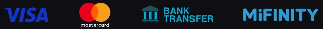 Visa, Mastercard, bank transfer and MiFinity accepted at Rooster Bet