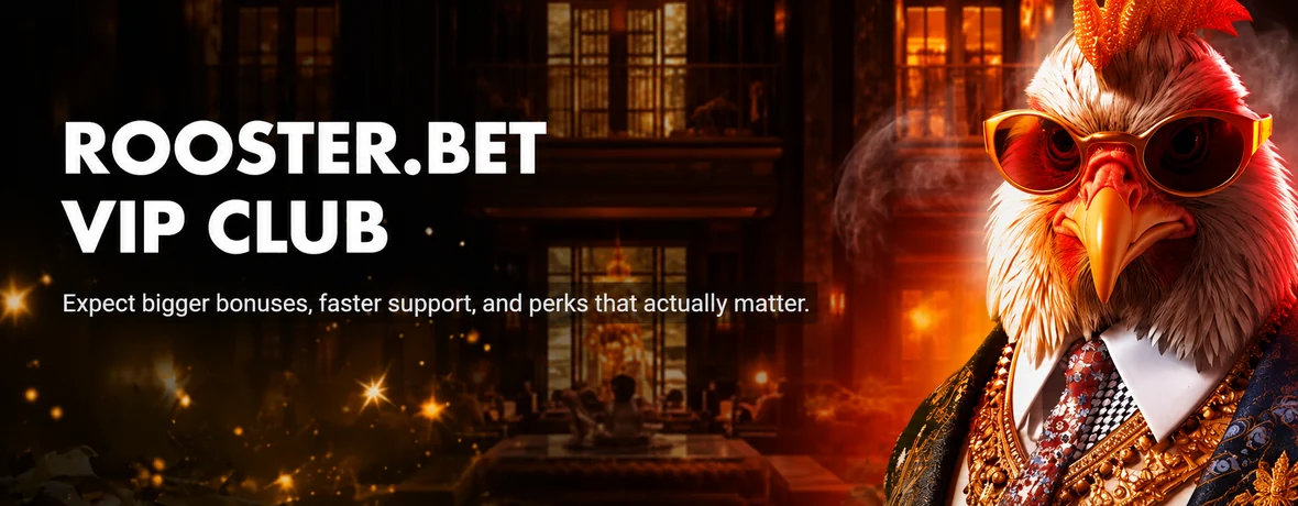 Rooster Bet VIP Club for Australian players: bigger bonuses, faster support and higher limits